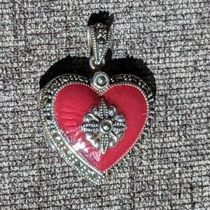 Pink Enameled Brighton Locket